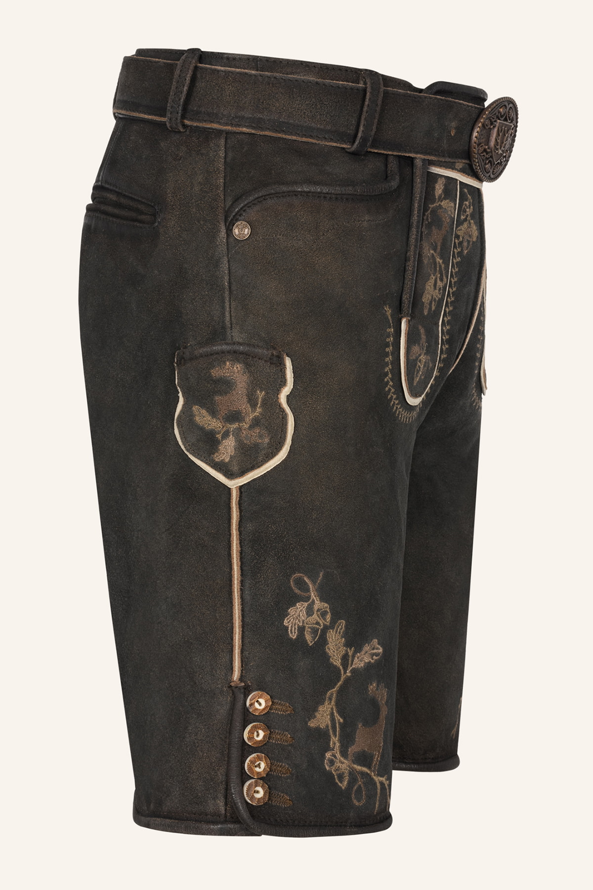 Lederhose Nero with belt