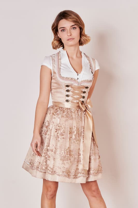 Krüger Madl Dirndl Krüger Dirndl 'Kailia' Spitzenschürze 417565, Ros günstig online kaufen