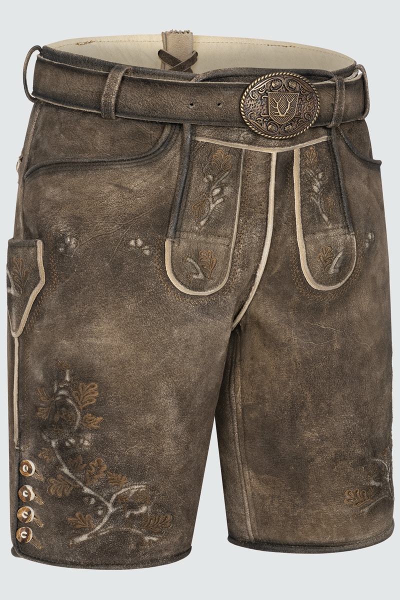 Lederhose Wanja mit Gürtel