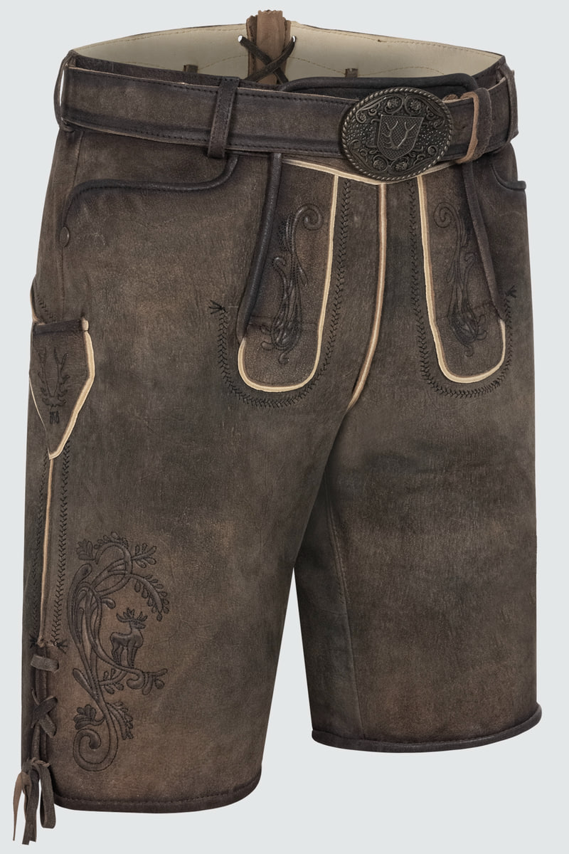Lederhose Raul mit Gürtel