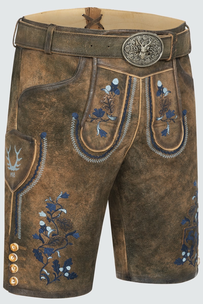 Lederhose Azzuro with belt