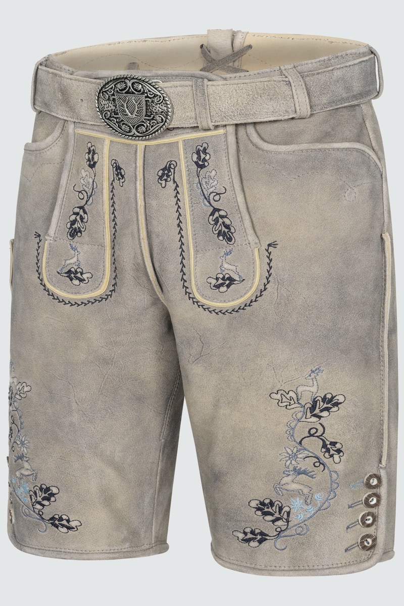 Lederhose Keanu mit Gürtel