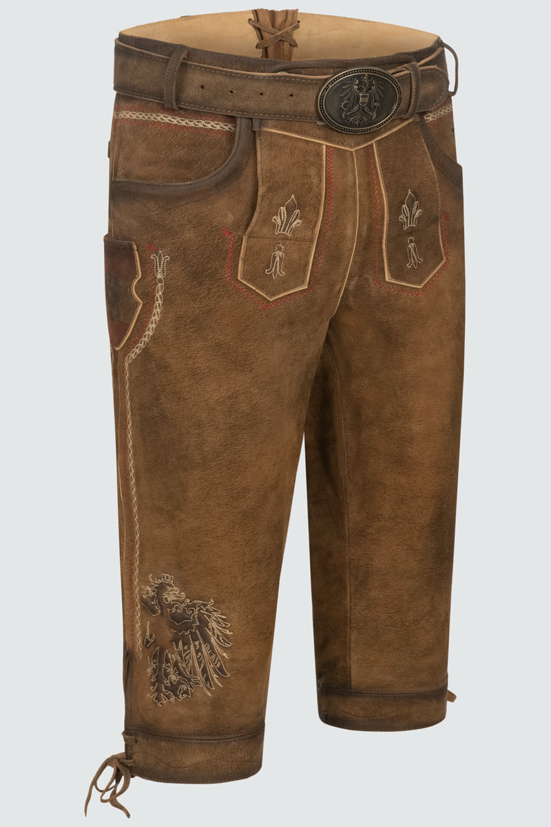 Lederhose Mei Hoamat Kniebund