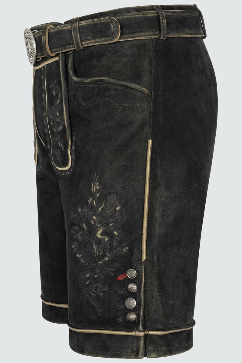 Lederhose Kuno mit Gürtel