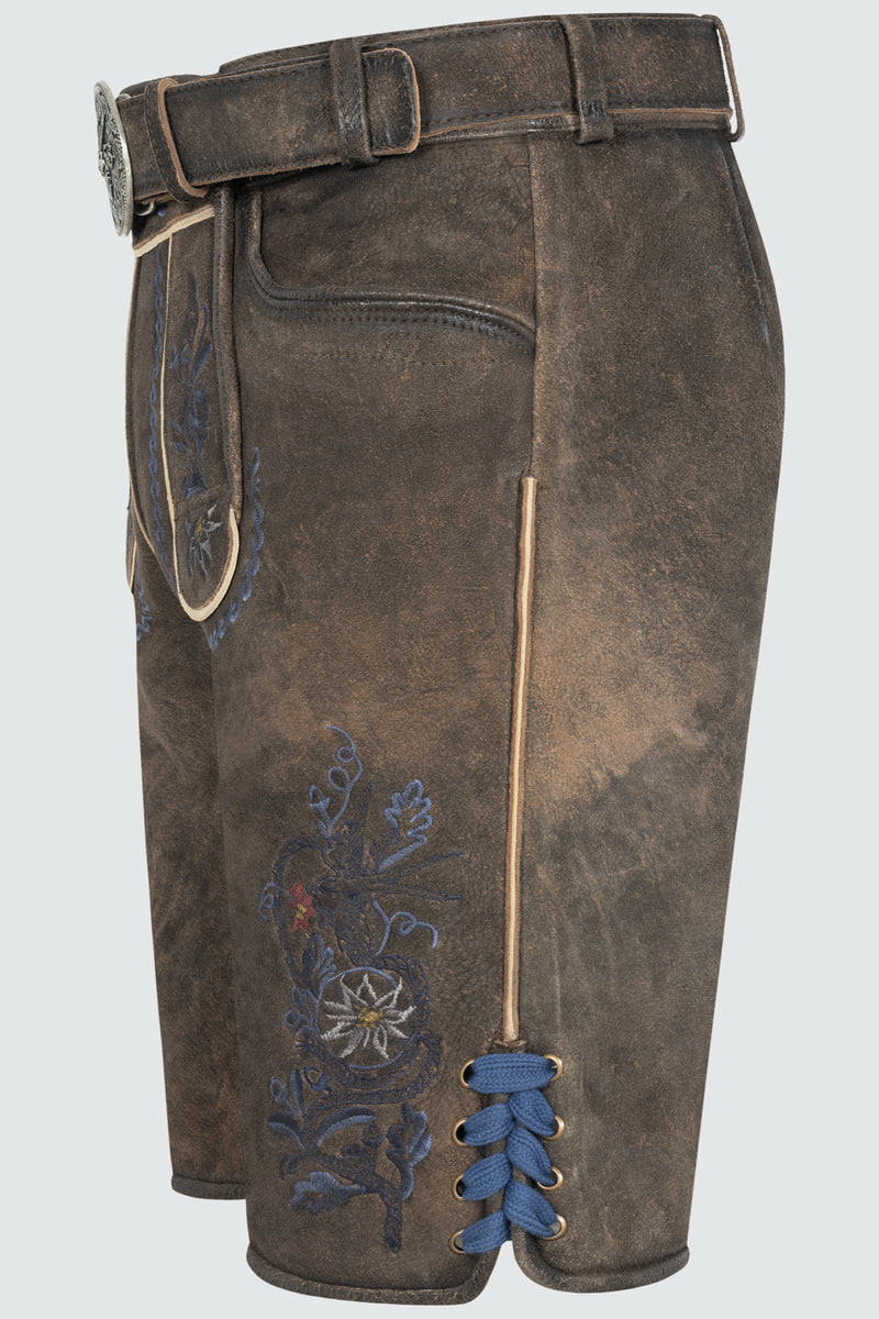 Lederhose Darian mit Gürtel