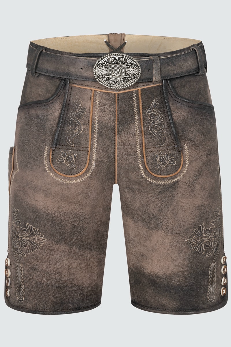 Lederhose Brody mit Gürtel