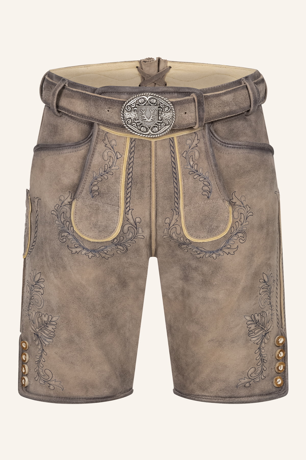Lederhose Brandon mit Gürtel