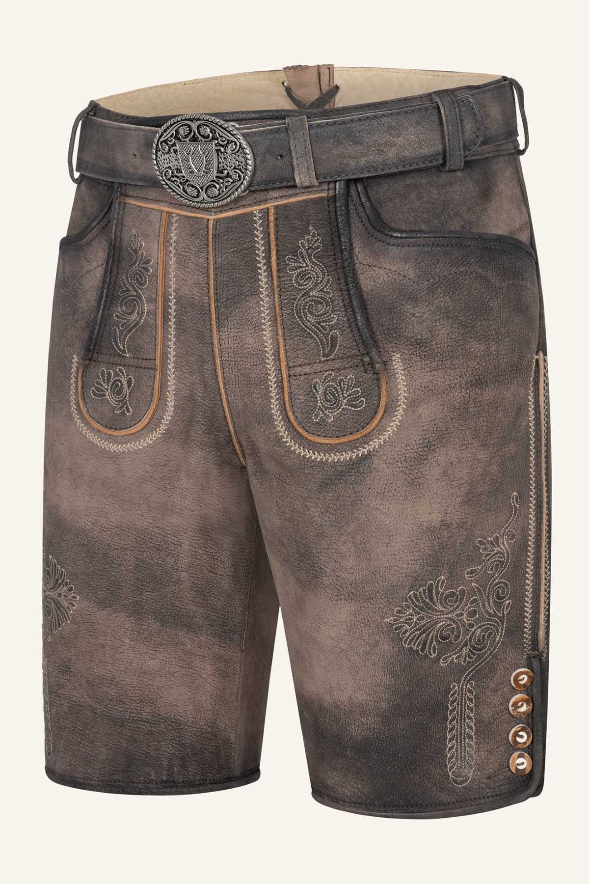 Lederhose Brody mit Gürtel