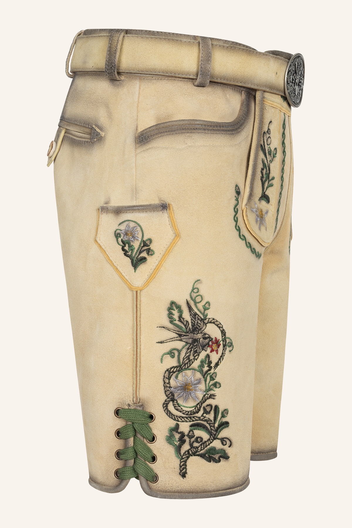 Lederhose Darian mit Gürtel