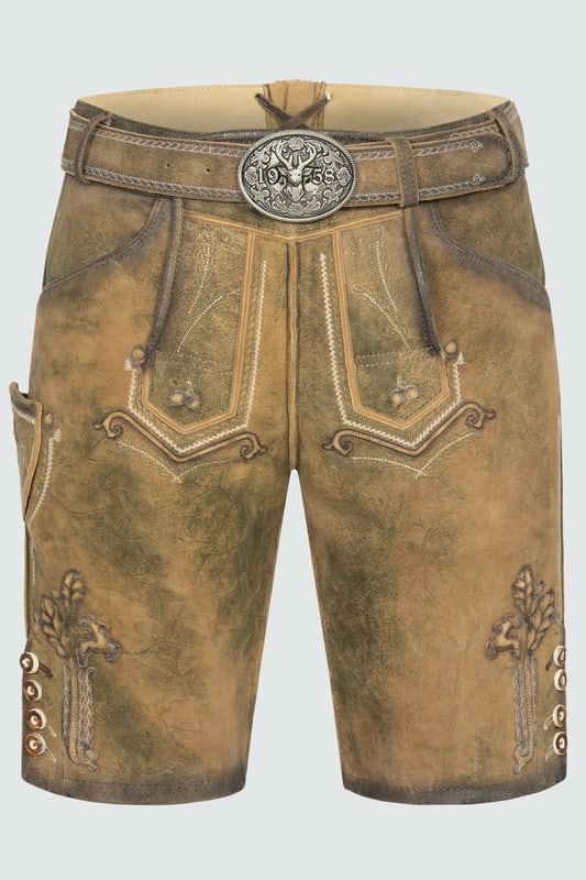 Krüger Trachtenlederhose Milo mit Gürtel Herren günstig online kaufen