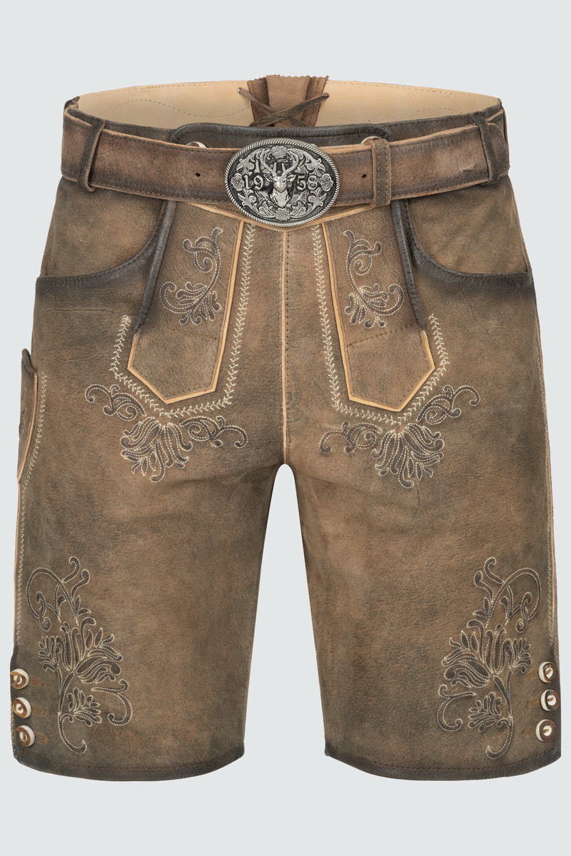 Lederhose Bentje mit Gürtel