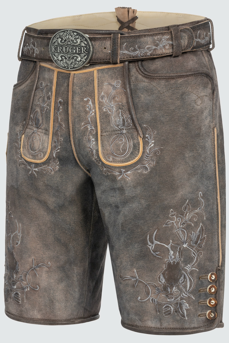 Lederhose Malek mit Gürtel