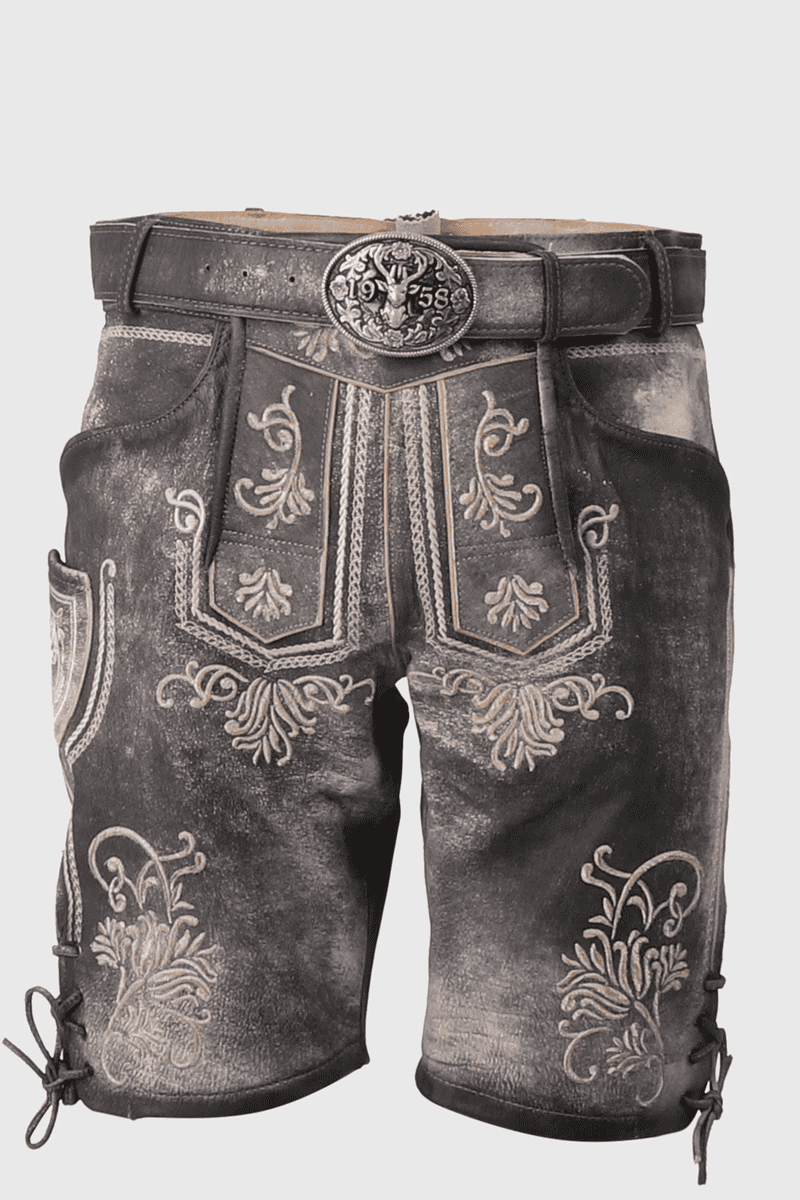 Lederhose Berg Buam mit Gürtel