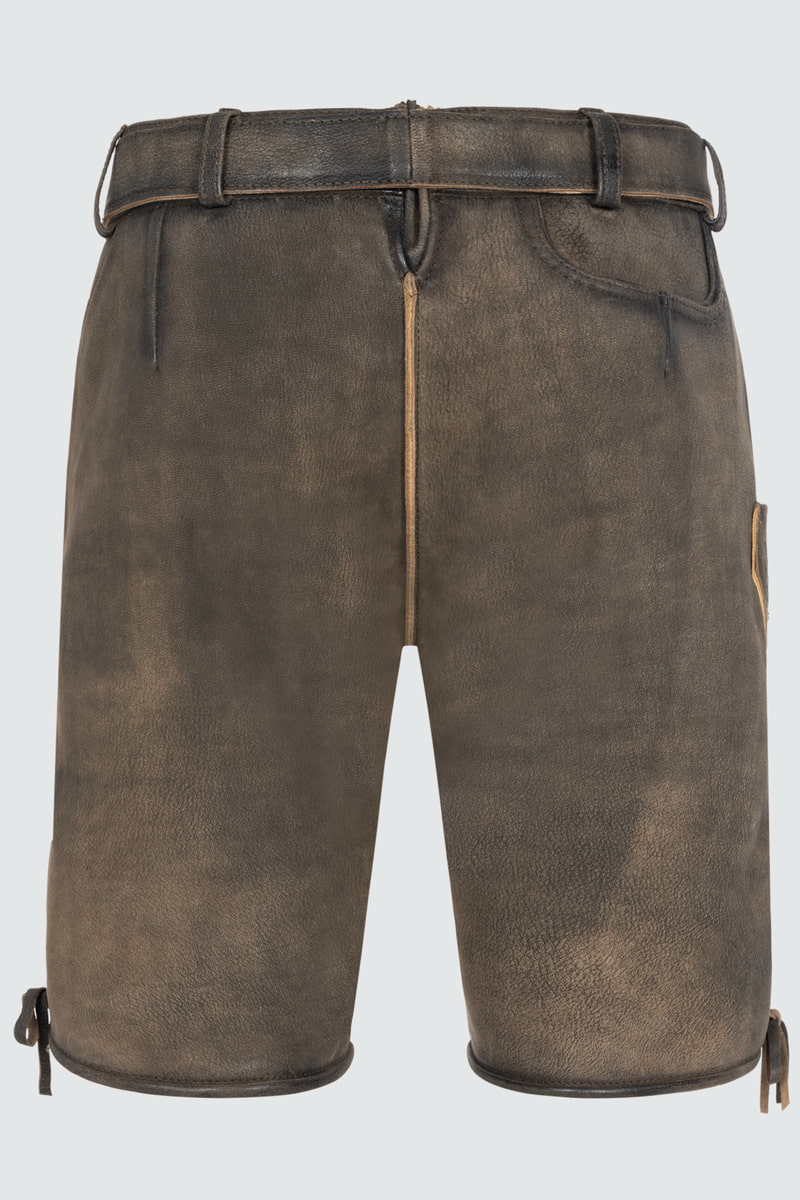 Lederhose Nikas mit Gürtel