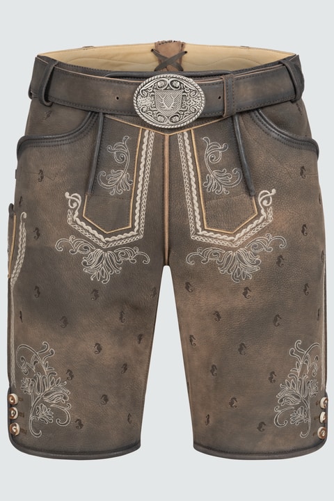 Lederhose Valerio mit Gürtel