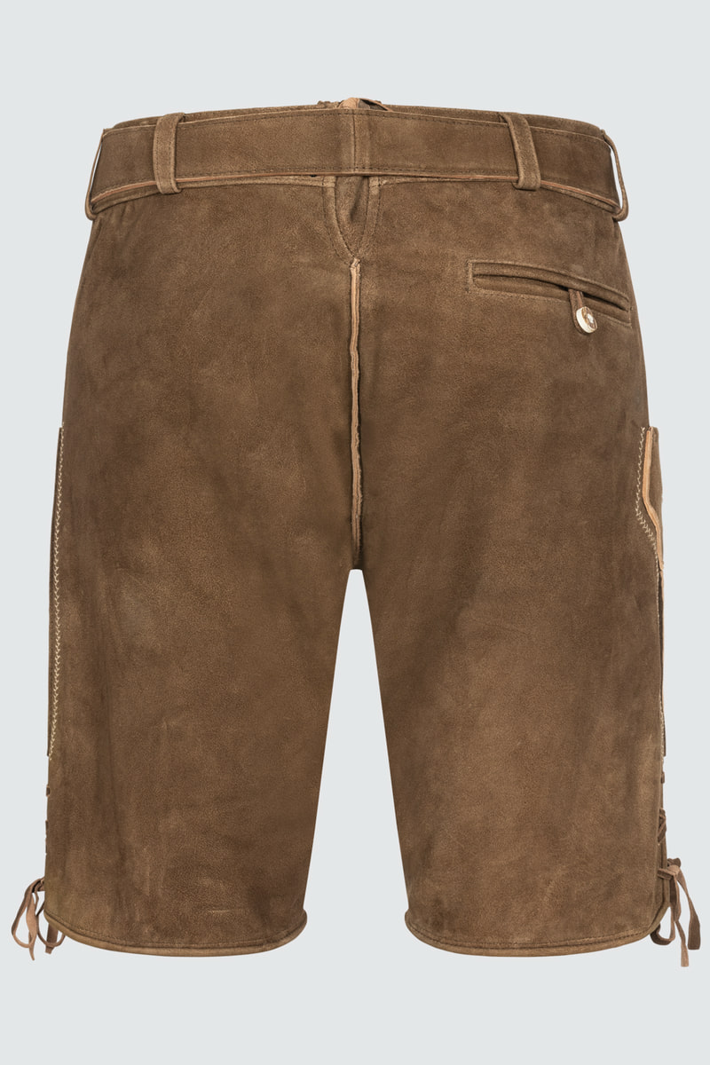 Lederhose Lean mit Gürtel