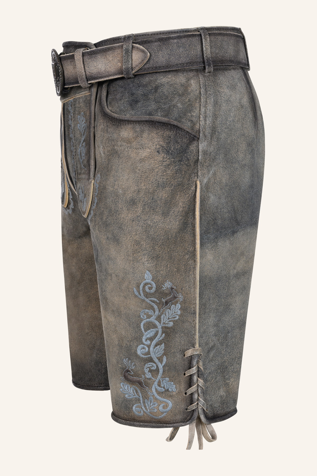 Lederhose Melo mit Gürtel
