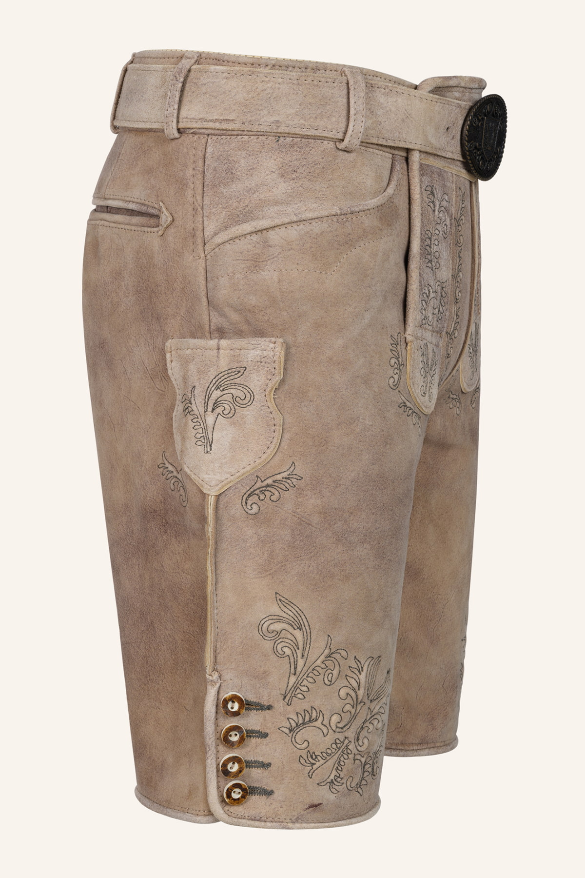 Lederhose Patrizio mit Gürtel