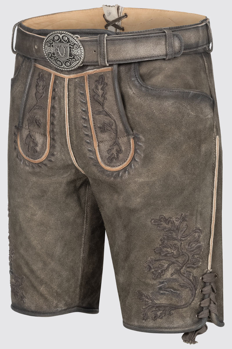 Lederhose Silvio mit Gürtel