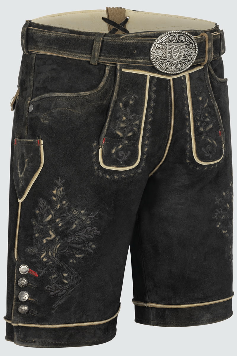 Lederhose Kuno mit Gürtel