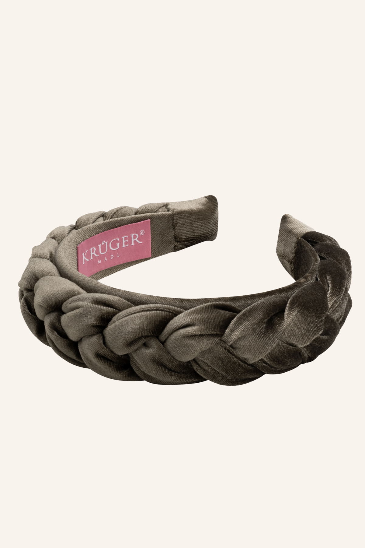 Braided velvet hairband