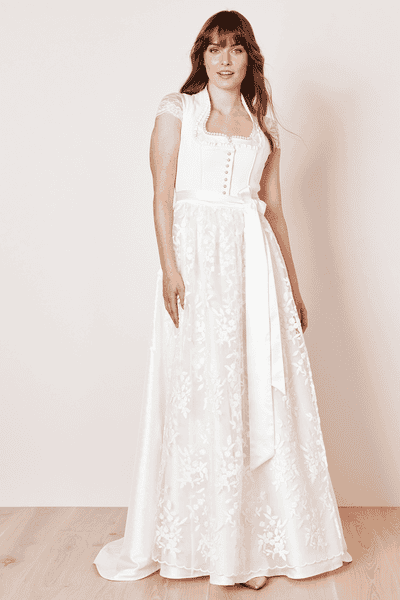 Dirndl top wedding dress