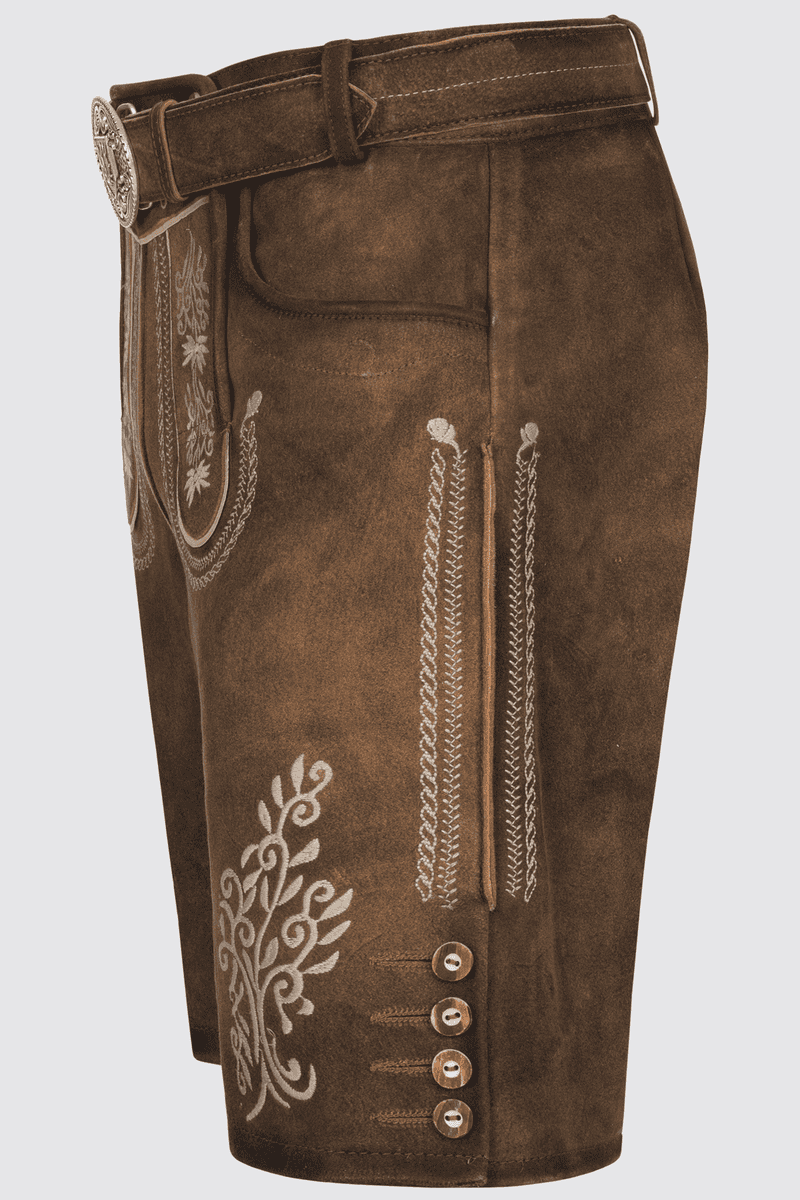 Lederhose Nevio mit Gürtel
