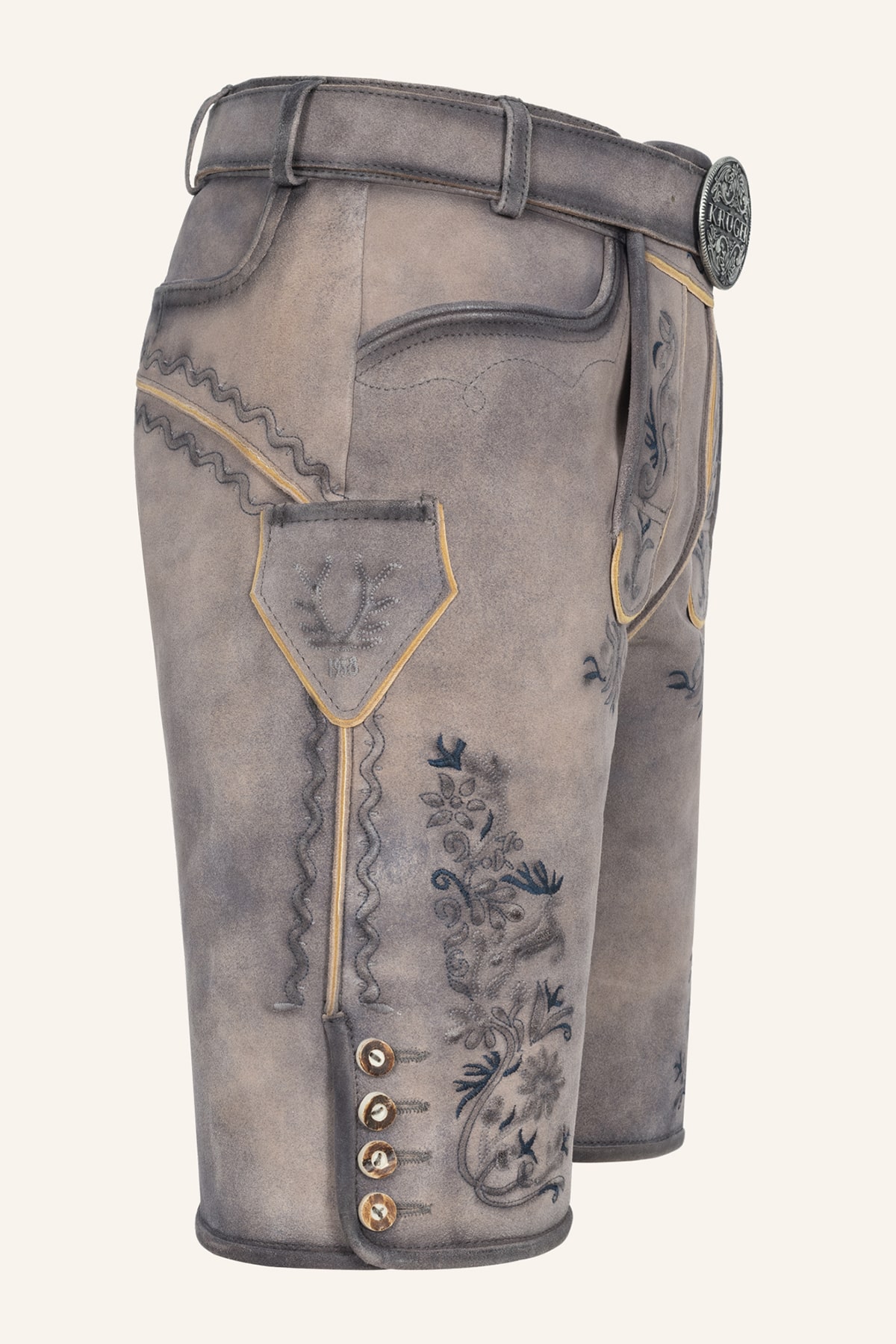 Lederhose Juan mit Gürtel
