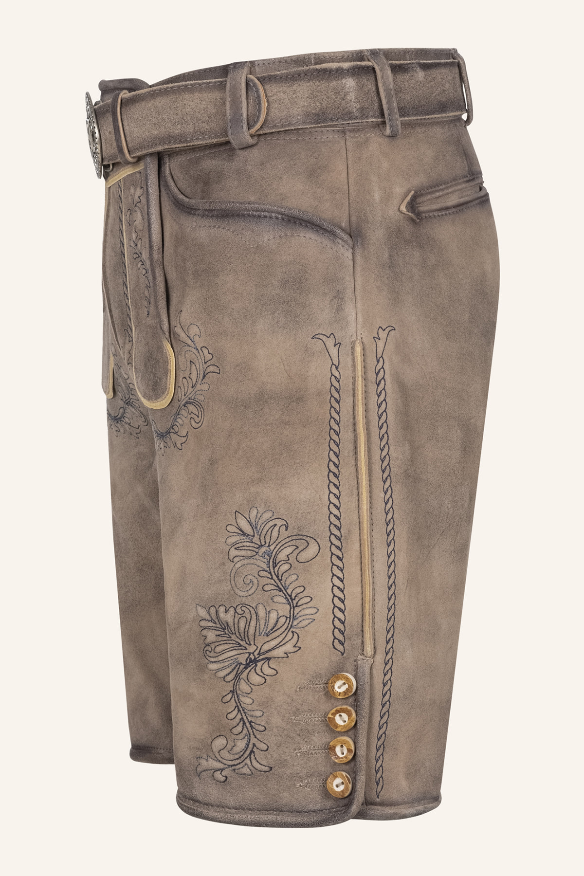 Lederhose Brandon mit Gürtel