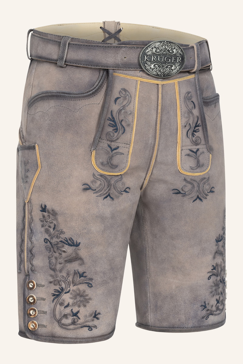 Lederhose Juan mit Gürtel