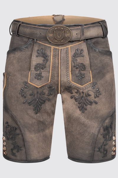 Lederhose Tino mit Gürtel