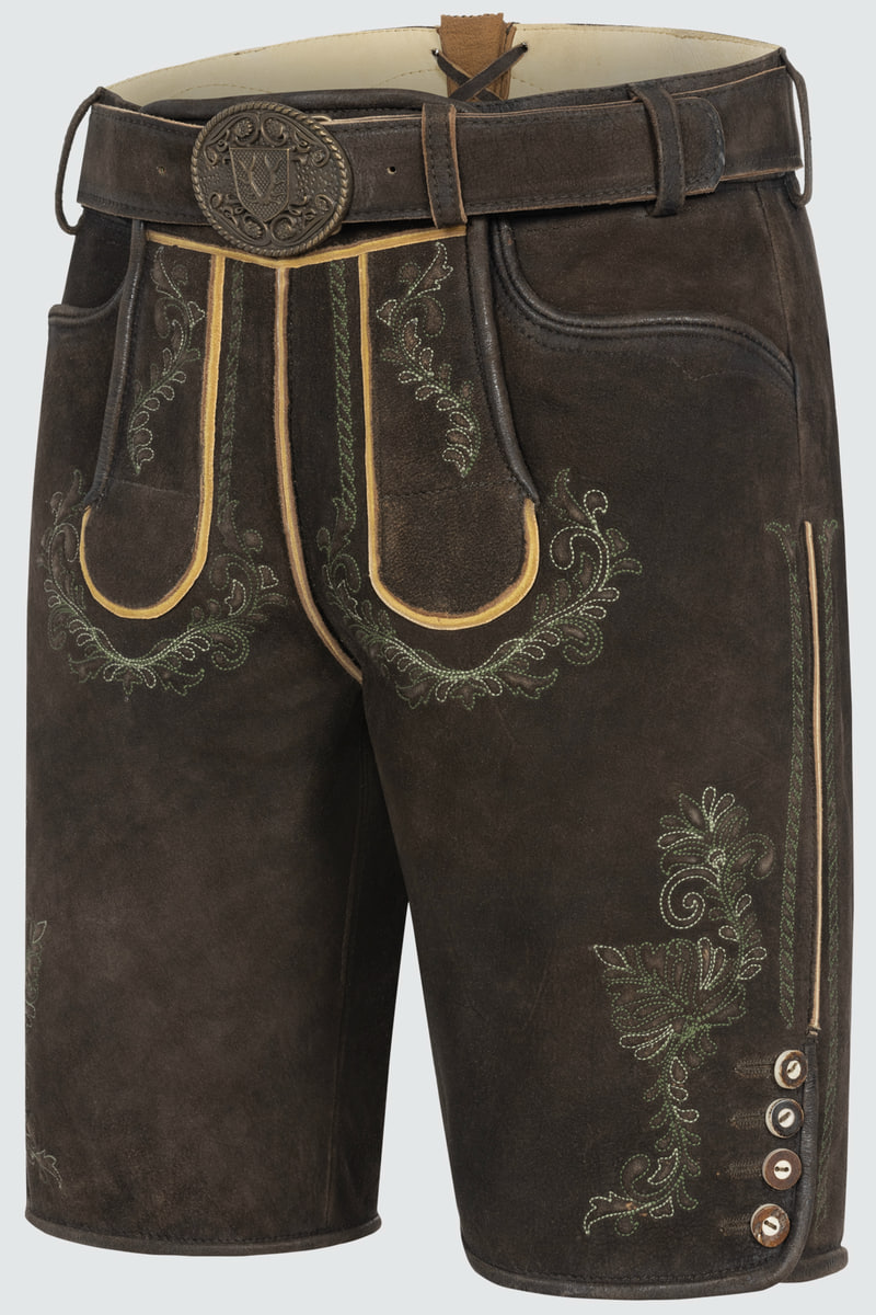 Lederhose Brandon mit Gürtel
