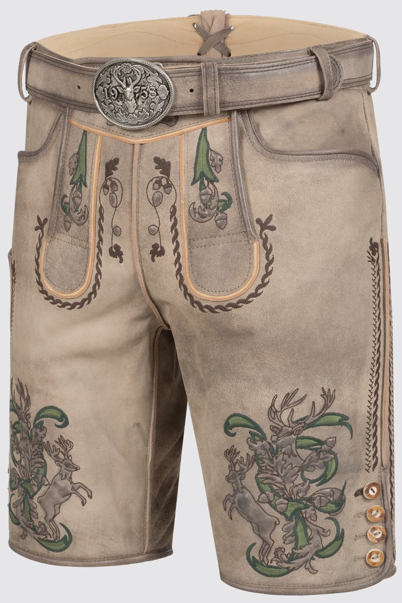 Lederhose Steven mit Gürtel