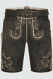 Lederhose Nero mit Gürtel