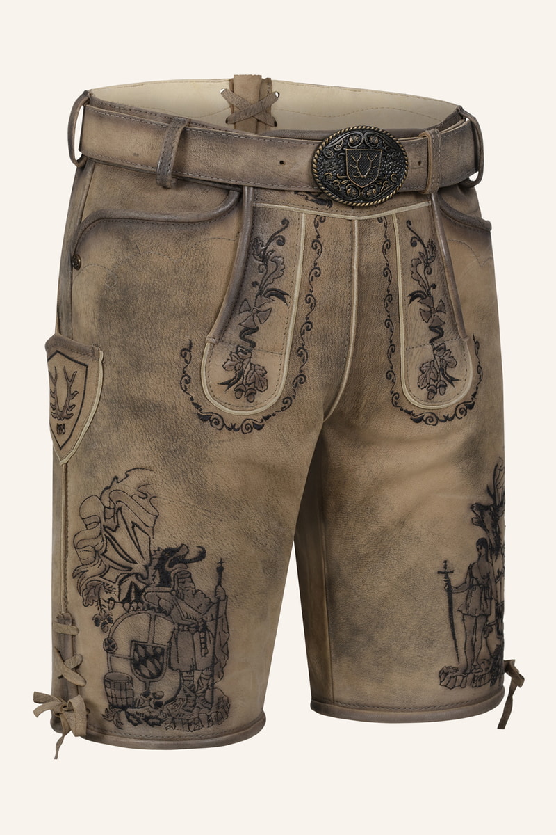 Lederhose Giuliano mit Gürtel