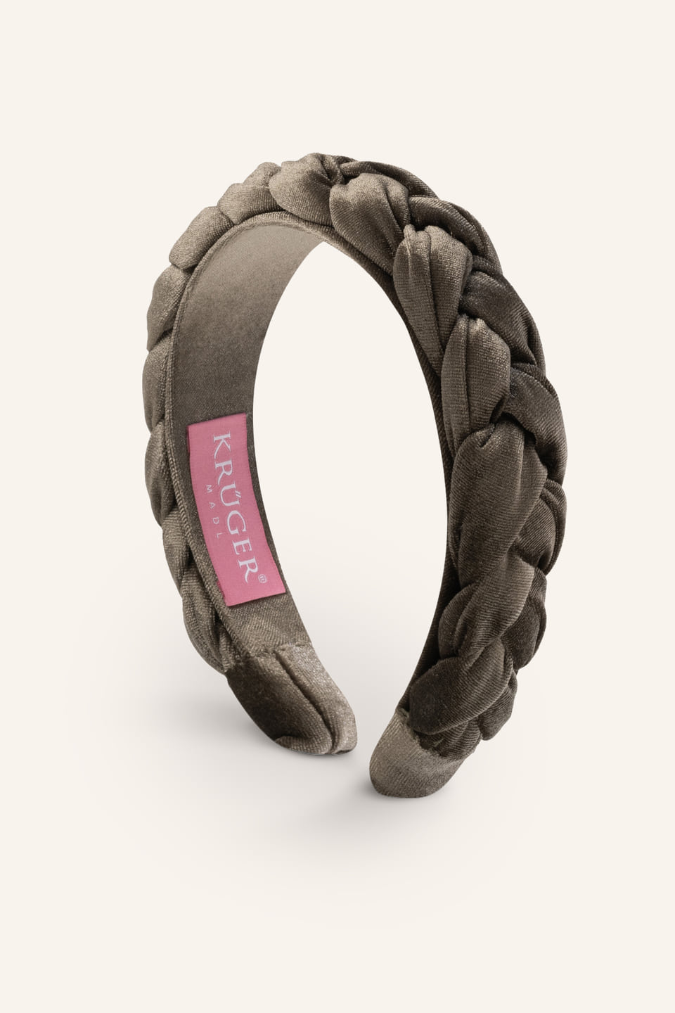 Braided velvet hairband