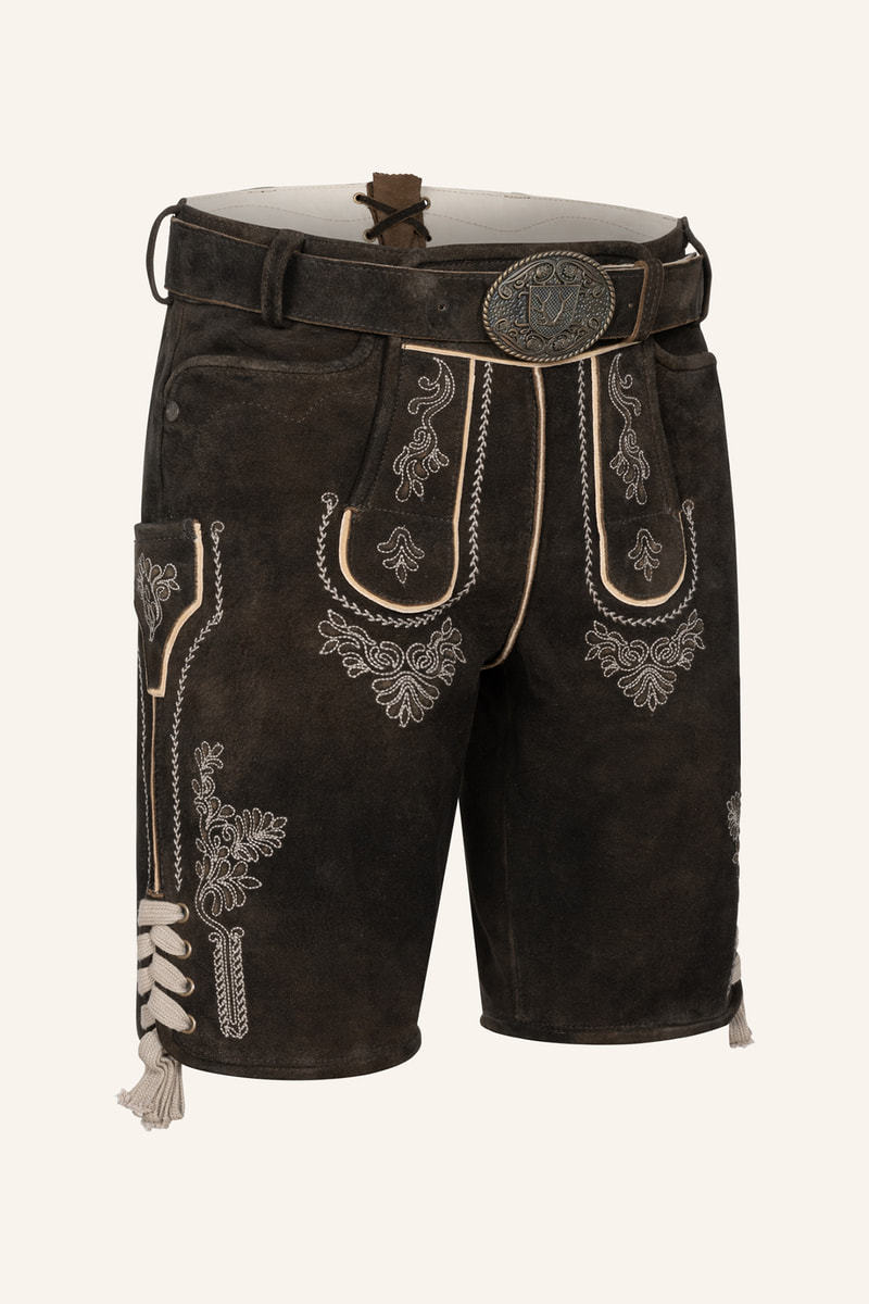 Lederhose Marenor mit Gürtel