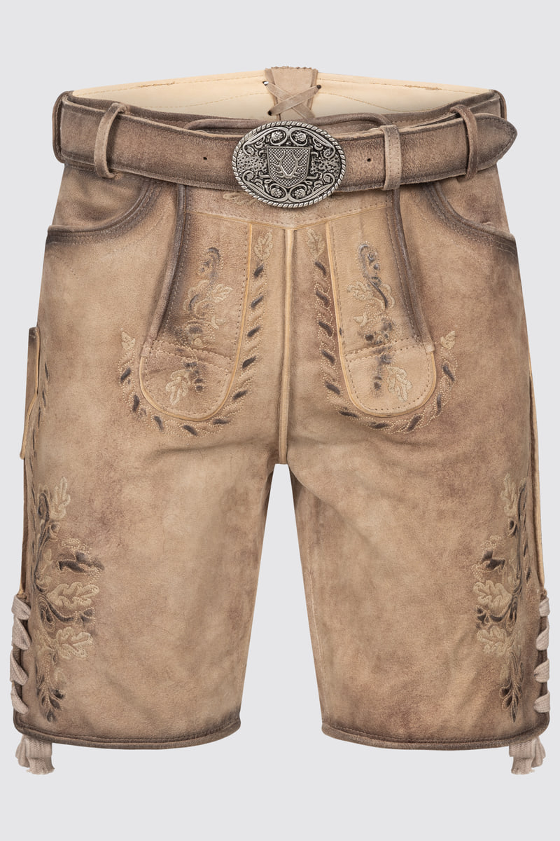 Lederhose Marino mit Gürtel