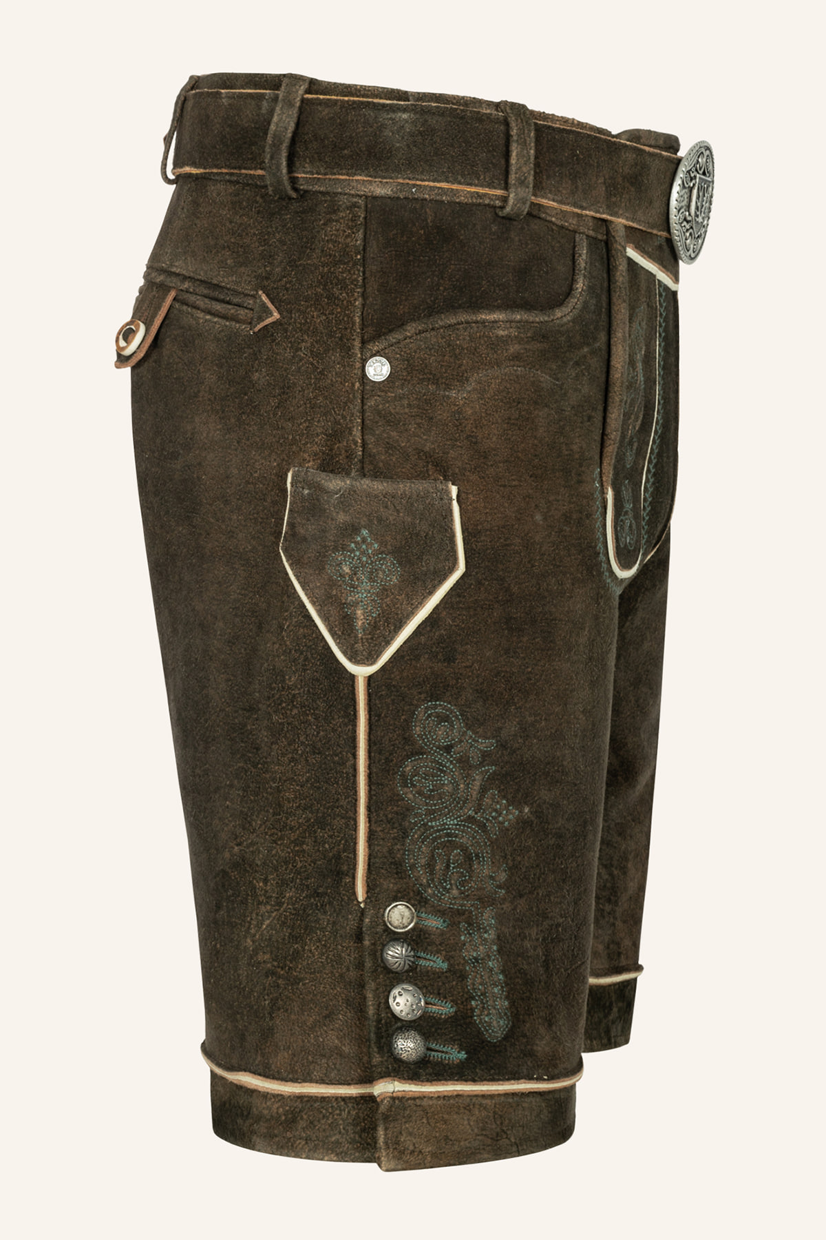 Lederhose Jayden mit Gürtel 