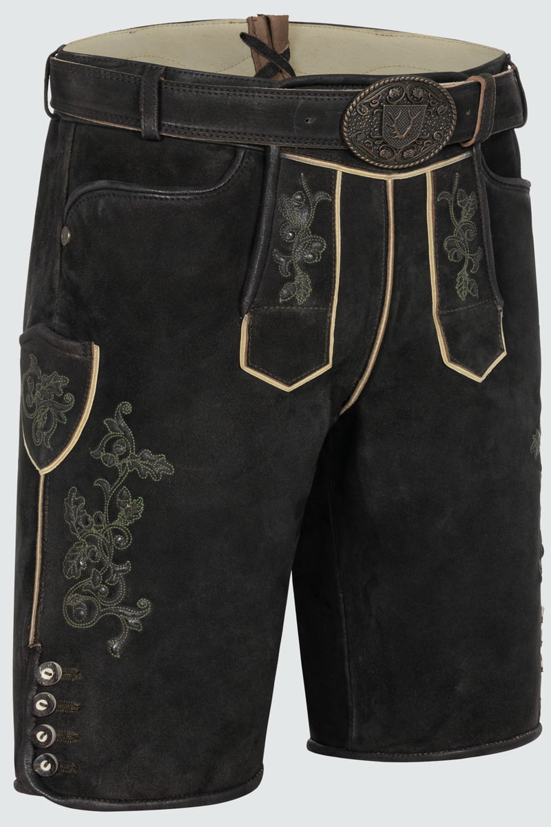 Lederhose Caelius mit Gürtel