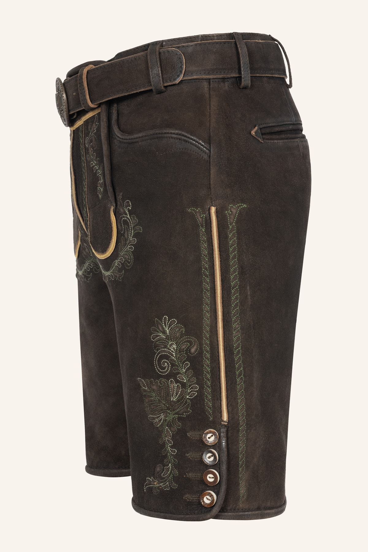 Lederhose Brandon mit Gürtel