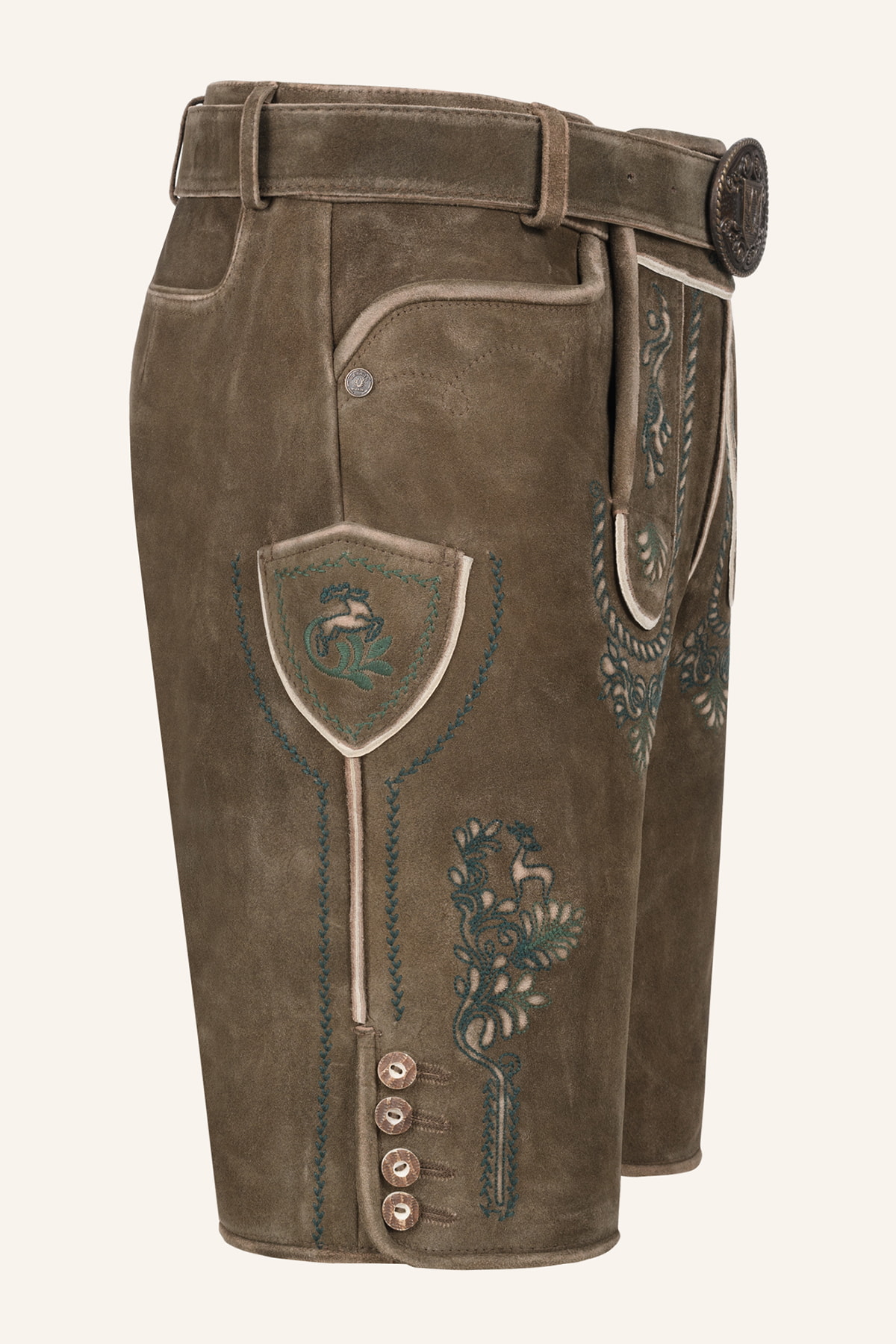 Lederhose Cailan mit Gürtel
