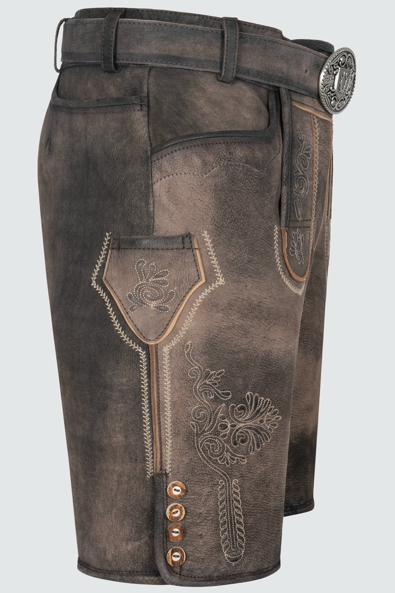 Lederhose Brody mit Gürtel