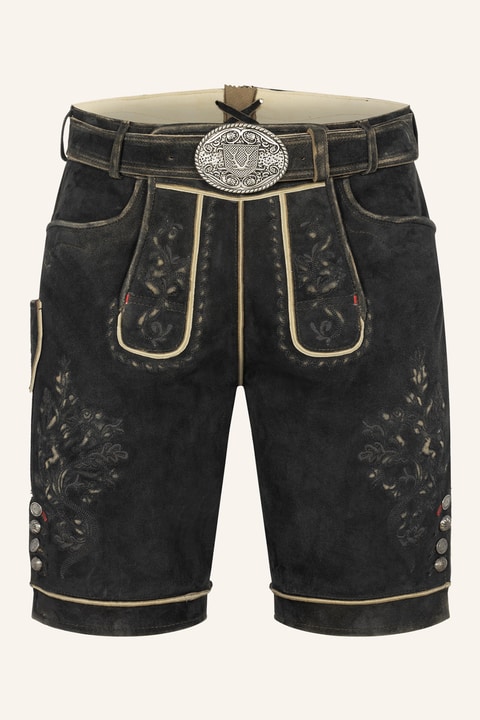 Lederhose Kuno mit Gürtel