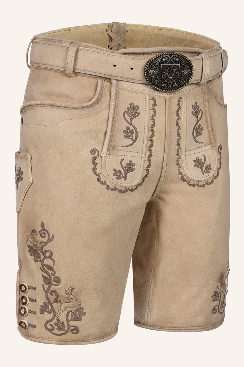 Lederhose Tayden mit Gürtel