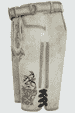 Lederhose Kaui mit Gürtel