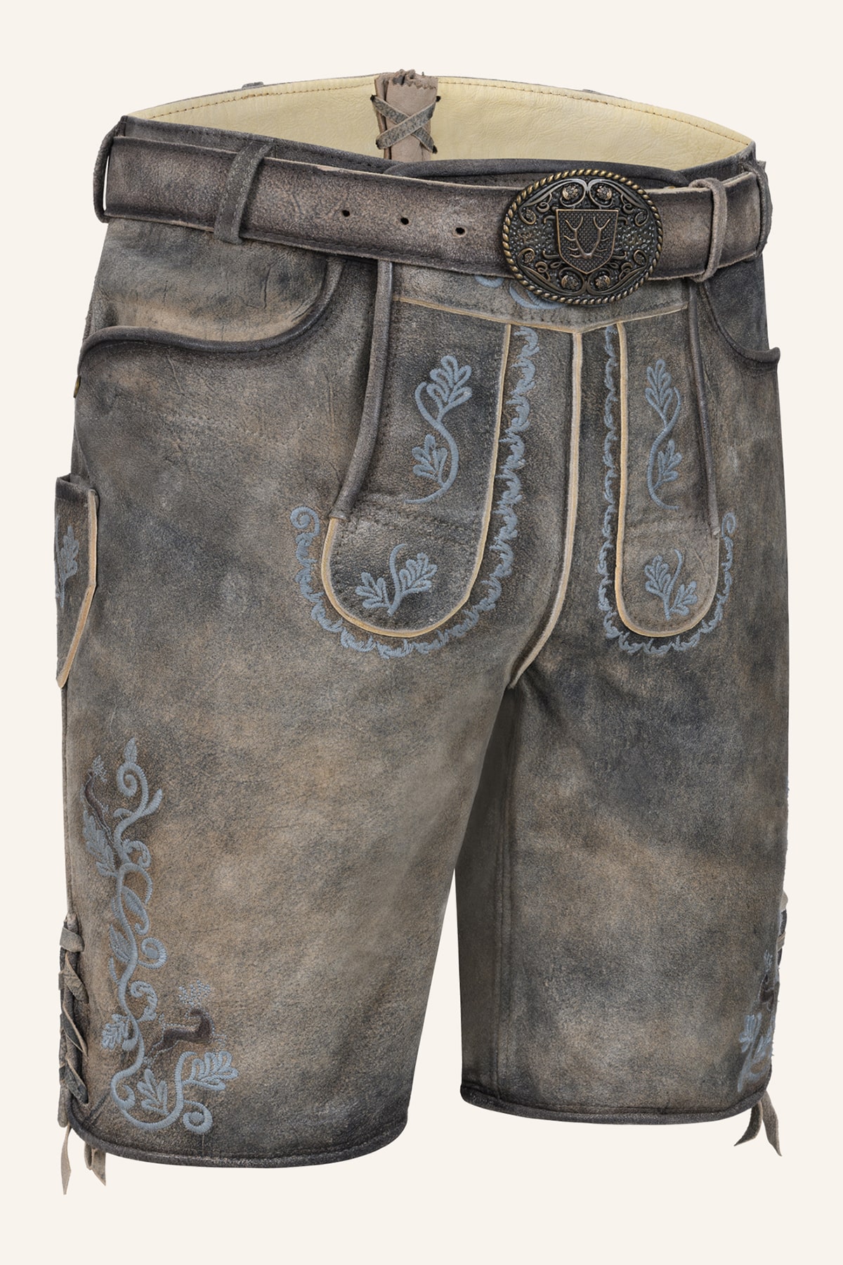 Lederhose Melo mit Gürtel