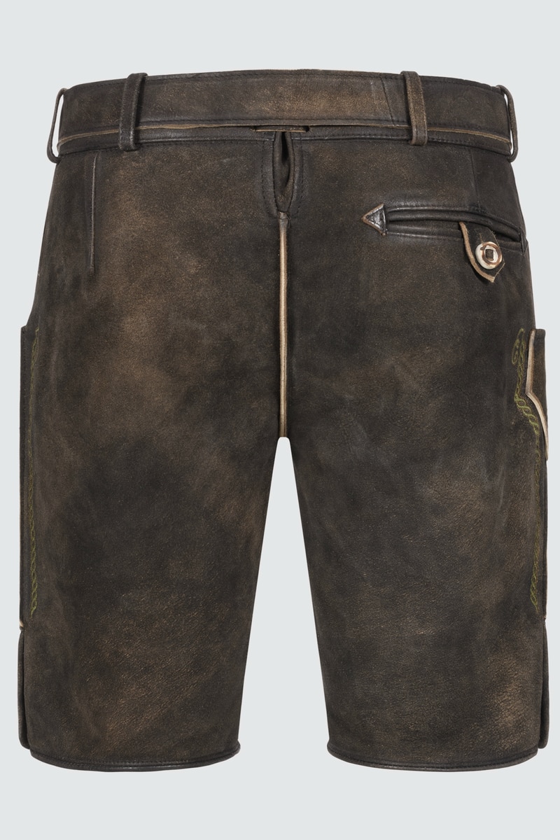 Lederhose Milian mit Gürtel