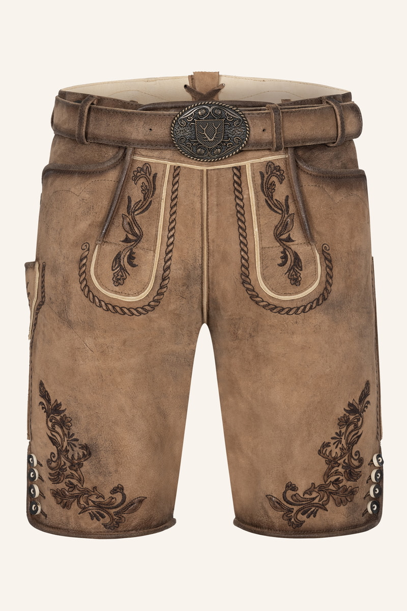 Lederhose Devian with belt