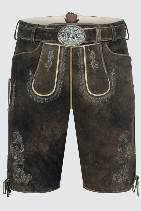 Lederhose Gideon mit Gürtel günstig online kaufen
